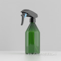 Botella de spray de bomba verde y gris de 300 ml